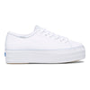 Womens Triple Up Hits White/Blue Canvas
