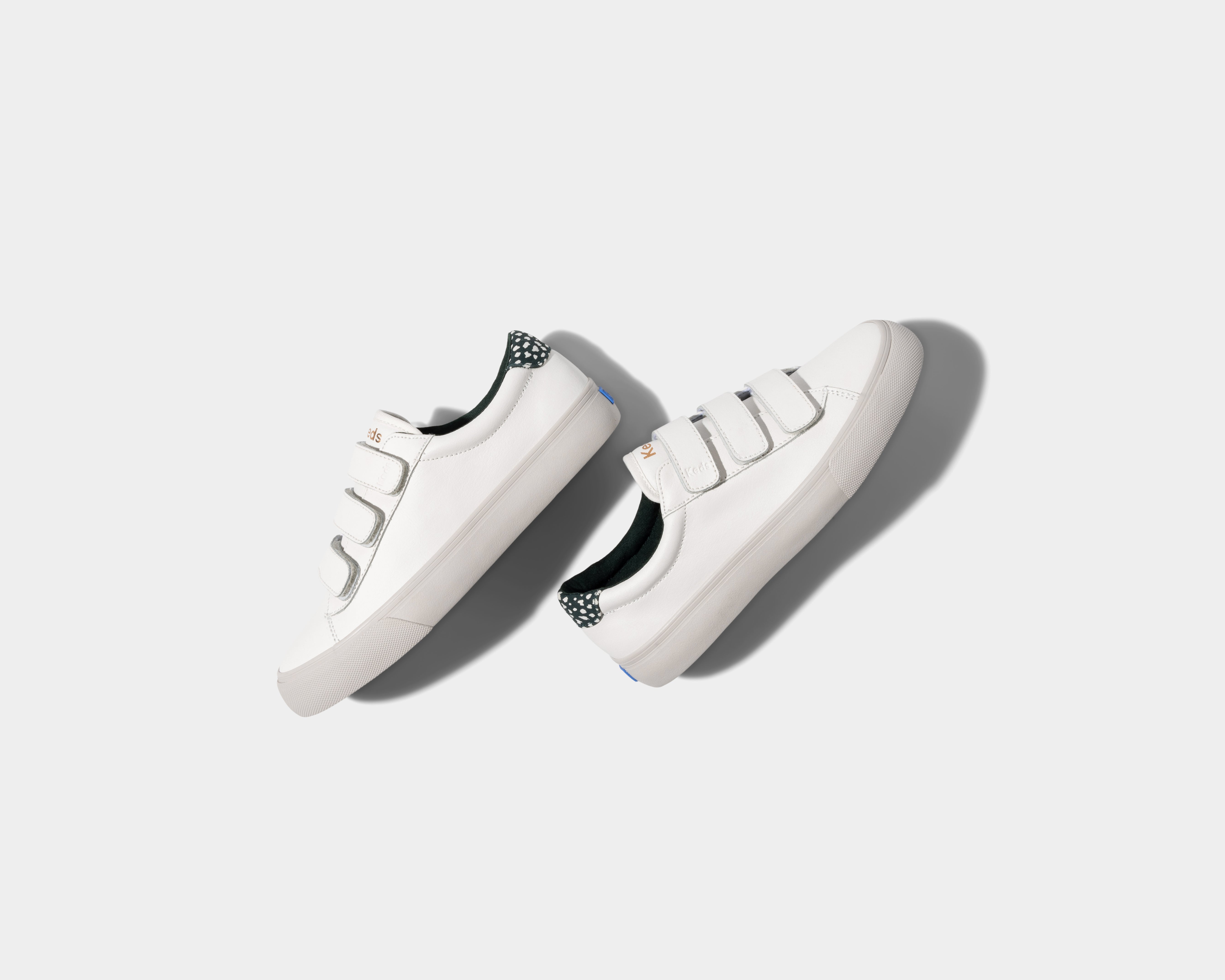 Women s Jump Kick V Leather Off White Green