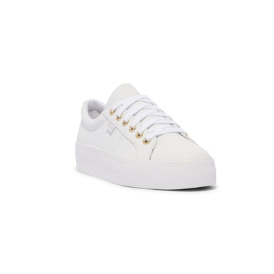 Women's Jump Kick Duo Leather - White/Gold