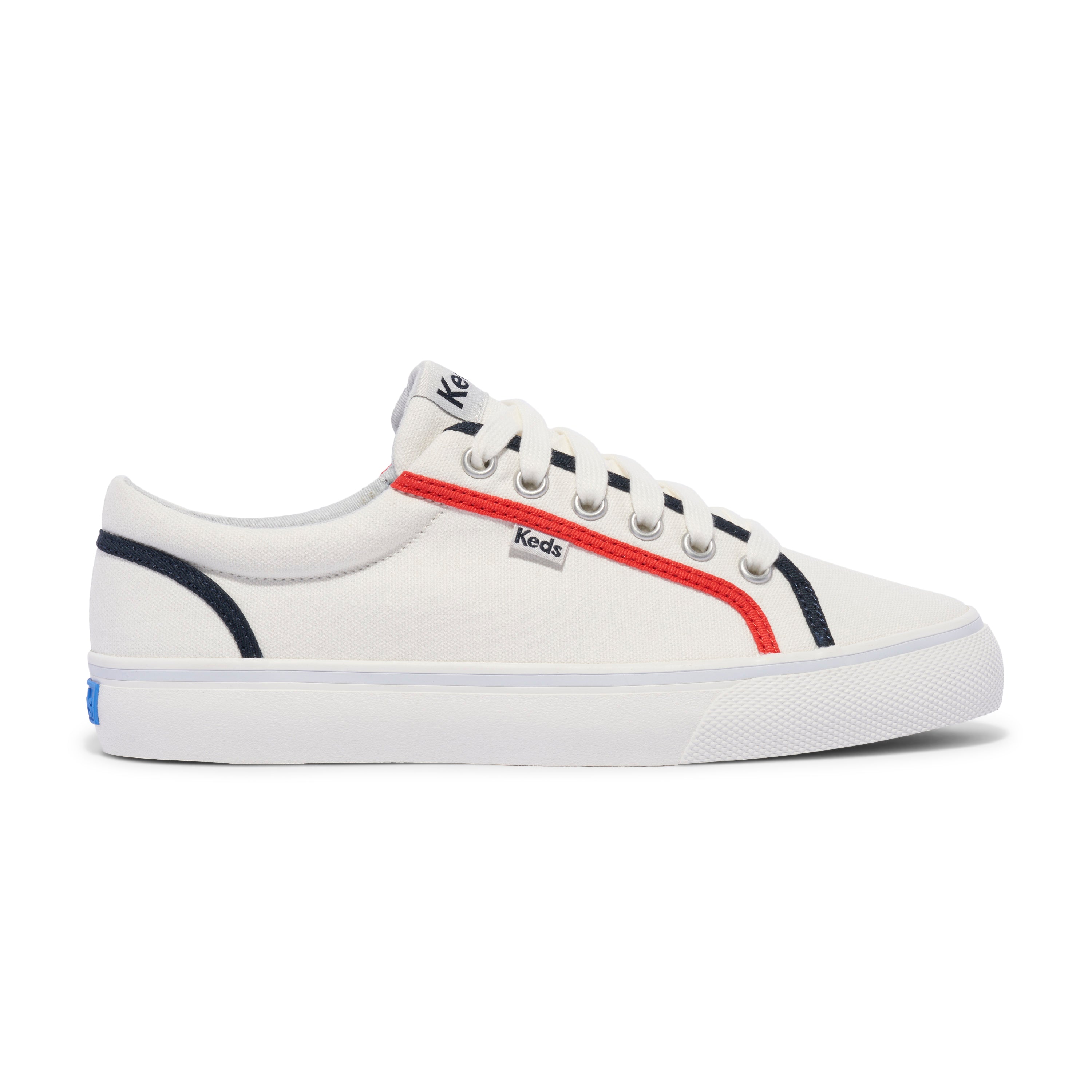 Women's Jump Kick CVS Pop Binding Canvas White/Red – Keds Australia