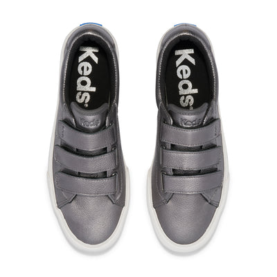 Women's Jump Kick V Leather - Gunmetal