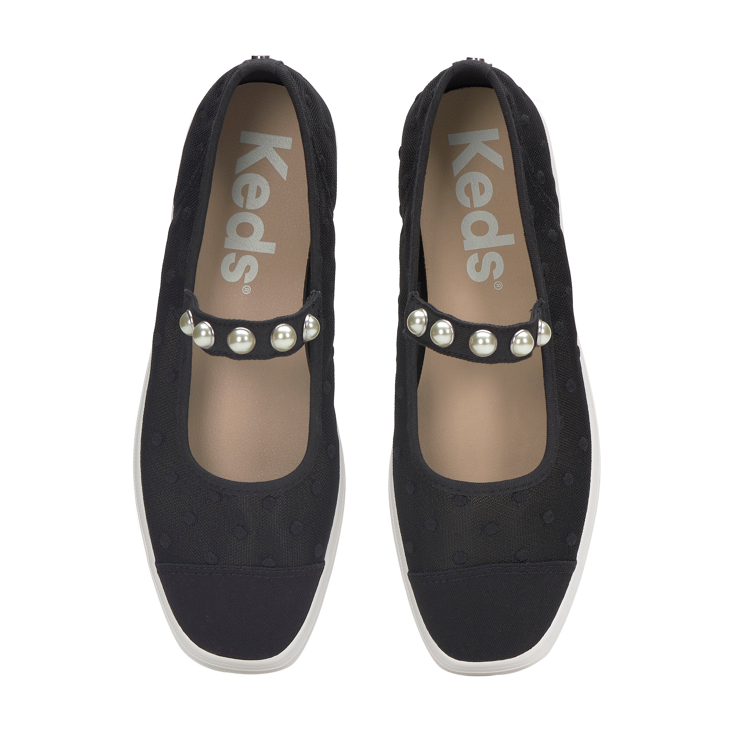 Women's Square Toe Mary Jane Mesh Dots Black – Keds Australia