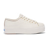 Women's Triple Up Leather - White/Gold