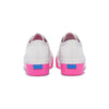 Women's Triple Up Leather Bumper Fox Stripe - White/Pink