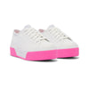 Women's Triple Up Leather Bumper Fox Stripe - White/Pink