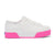 Women's Triple Up Leather Bumper Fox Stripe - White/Pink