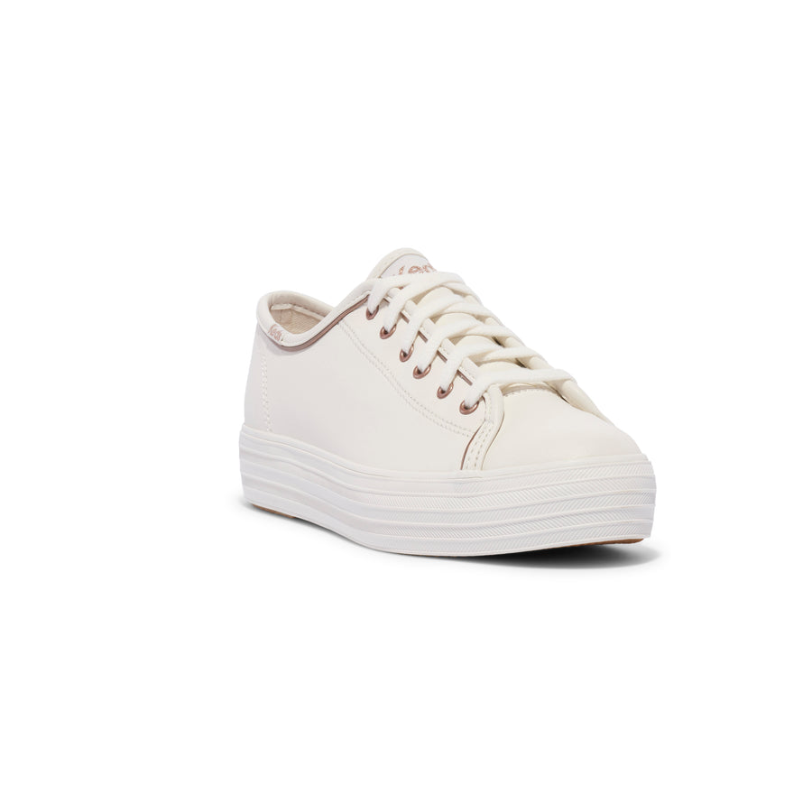 Women's Triple Kick Leather - White/Rose Gold