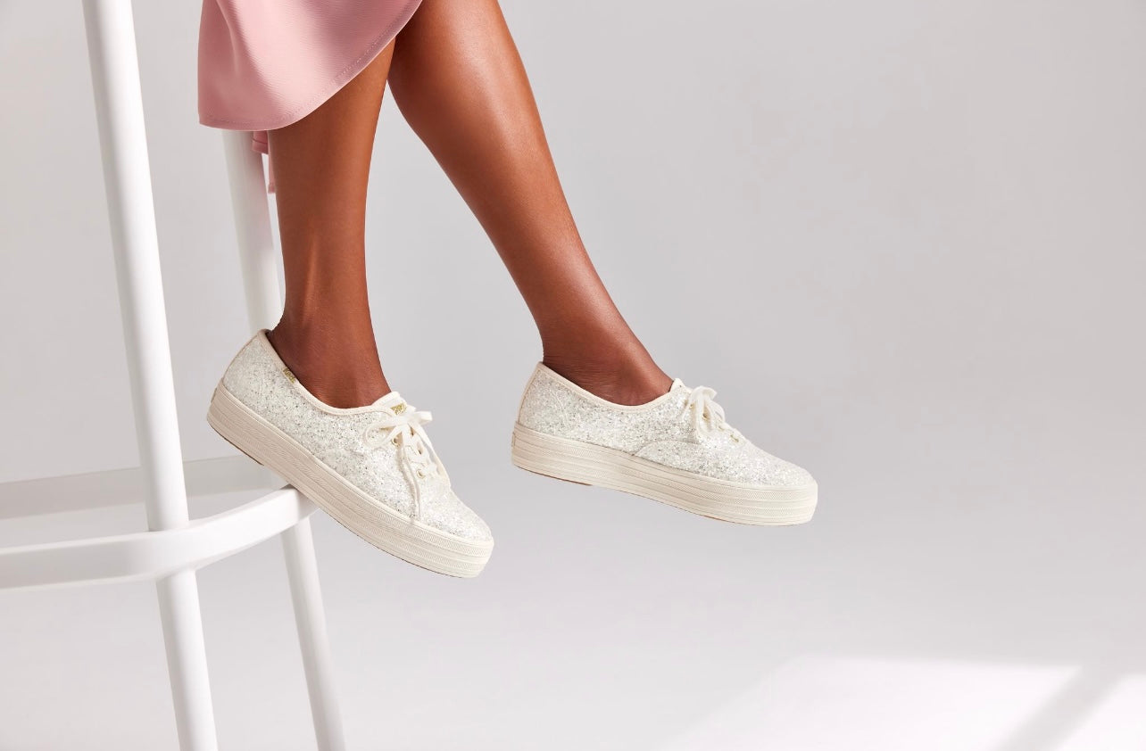 Platform best sale glitter sneakers