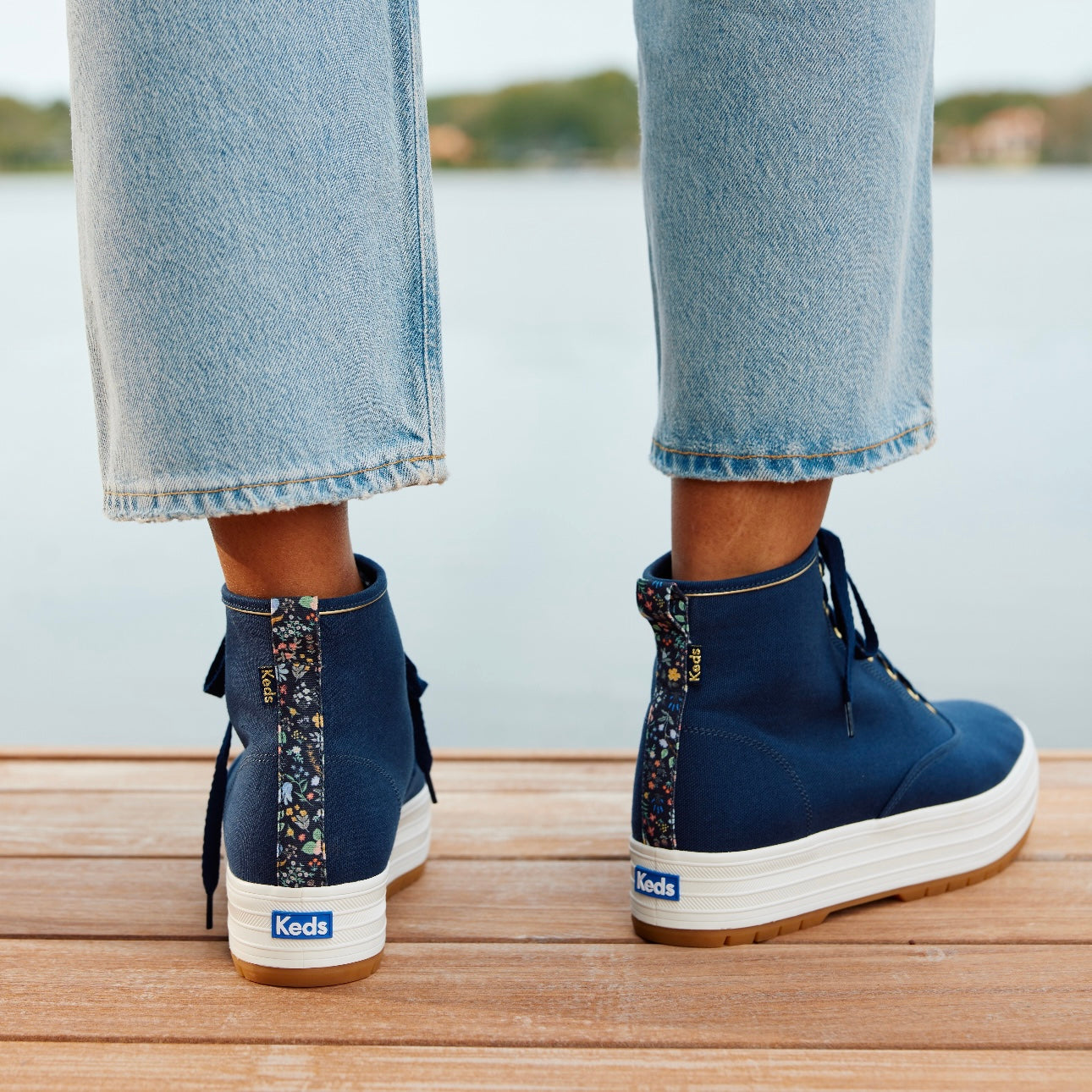 Navy keds women's deals