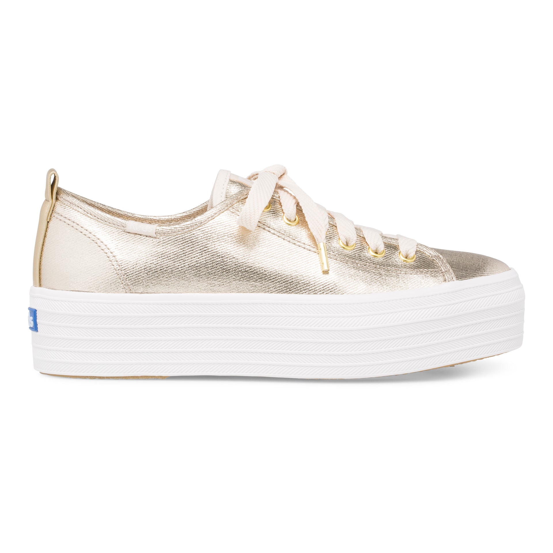 Women's Triple Up Metallic Twill Light Gold – Keds Australia