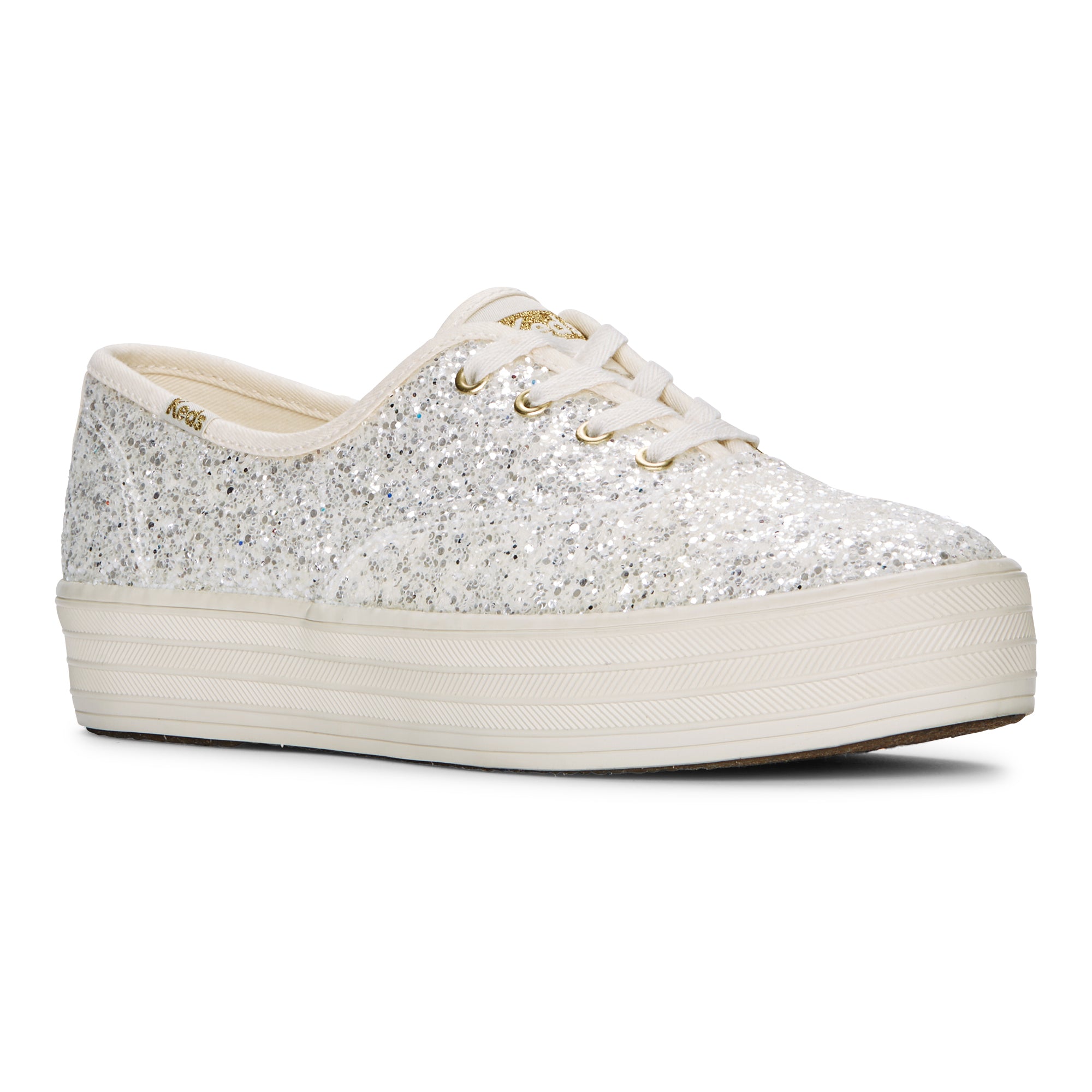 glitter platform trainers