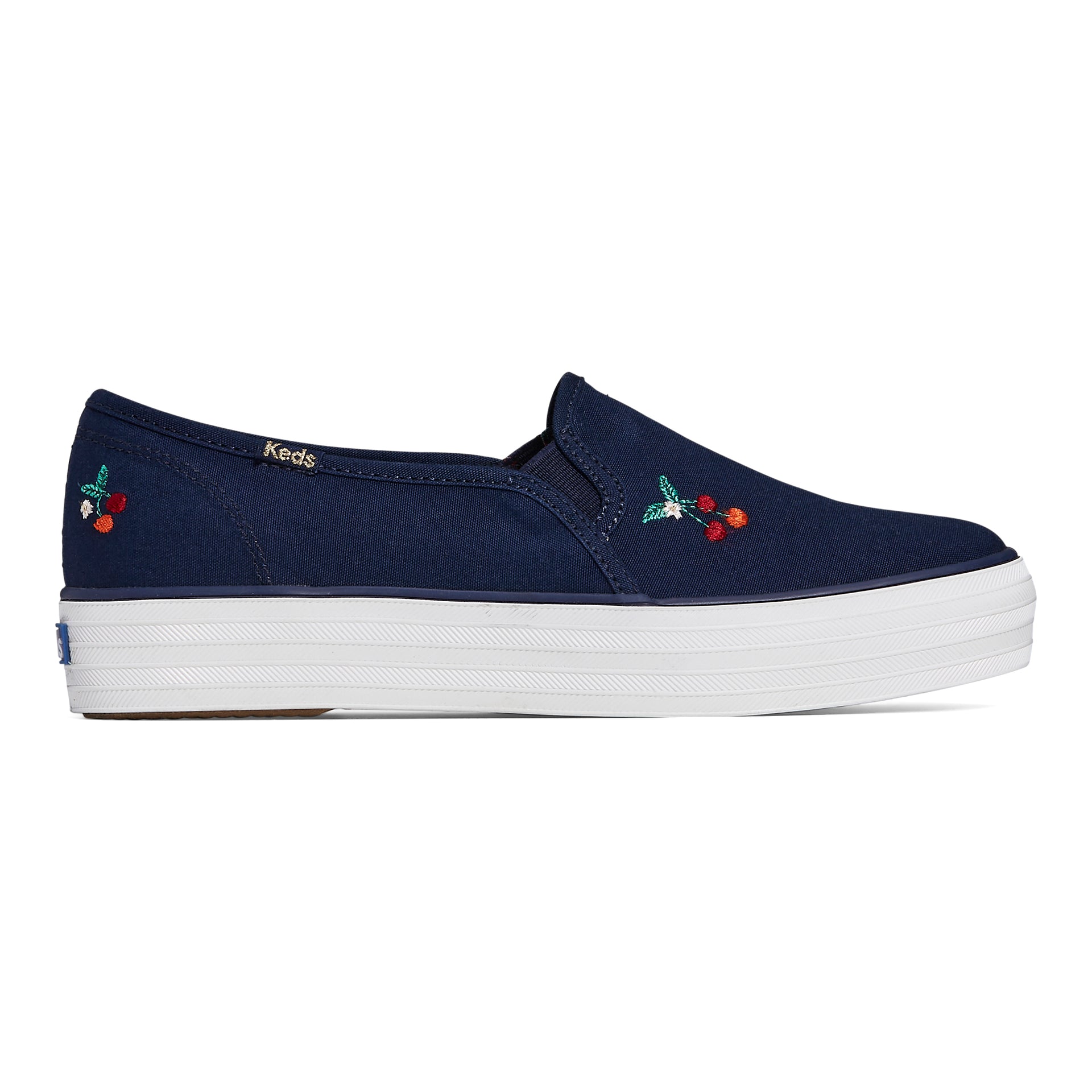 Women's Triple Decker Rifle Paper Cherries Navy – Keds Australia