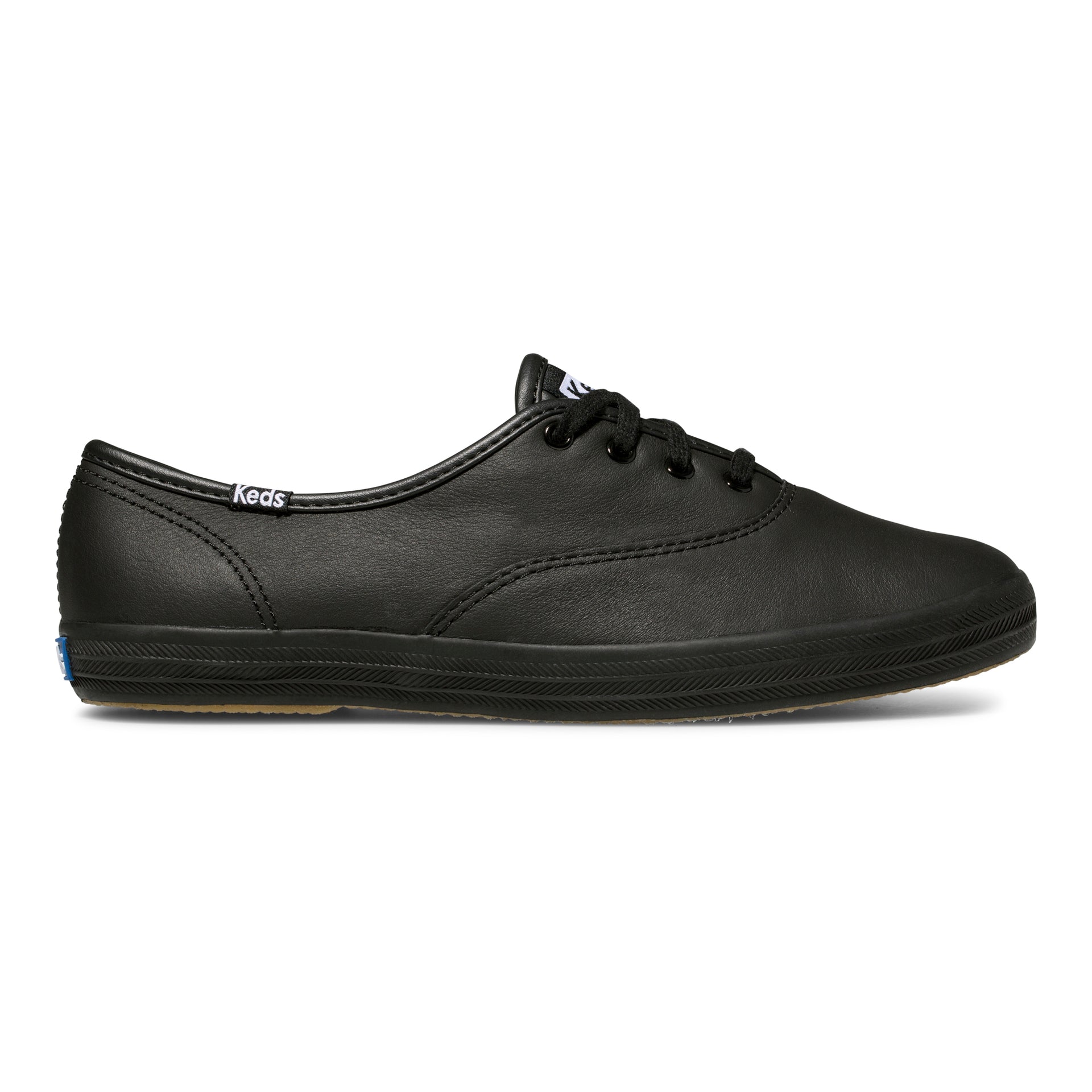 Women's Champion Originals Leather Black/Black KEDS AUSTRALIA