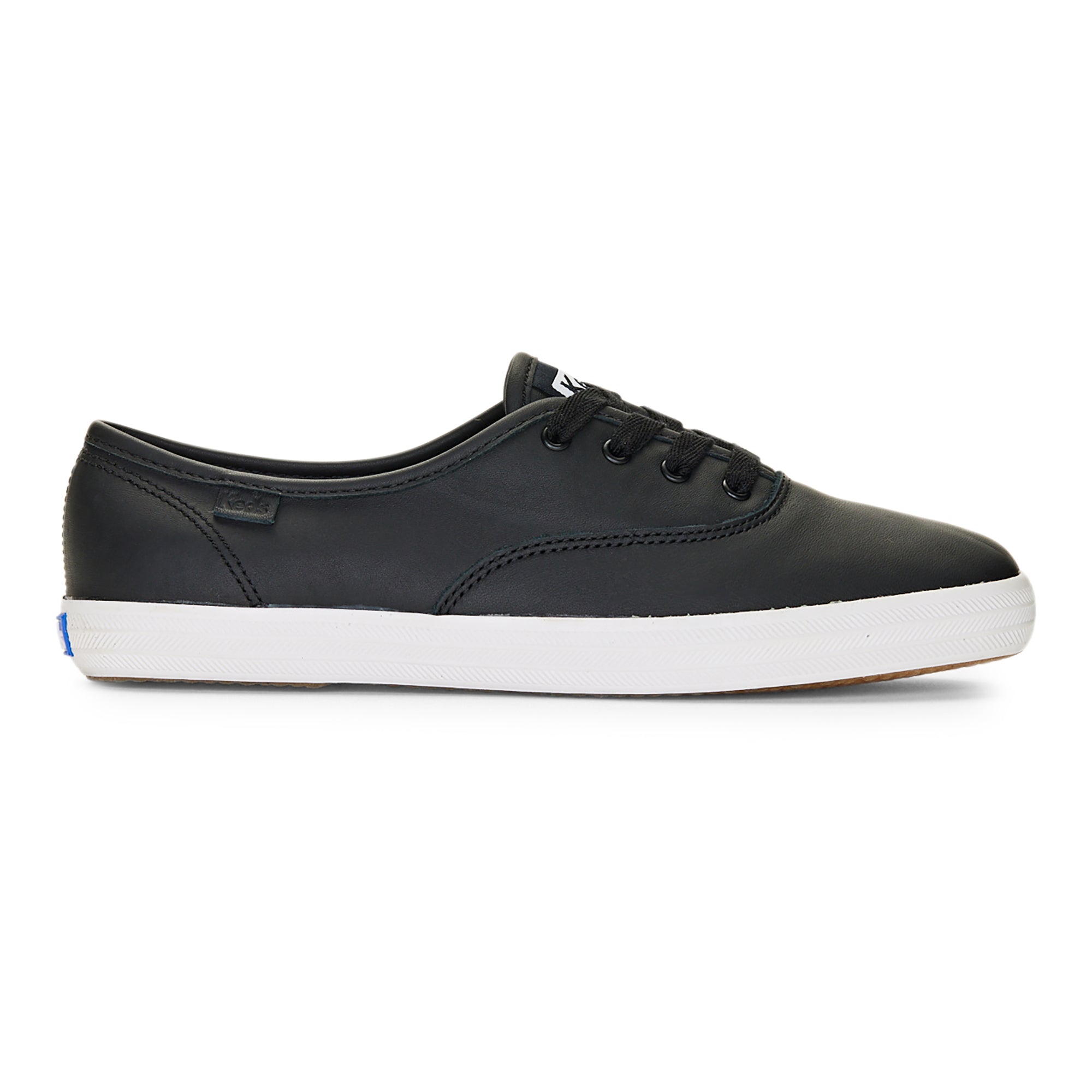 Women s Champion Luxe Leather Black Keds Australia