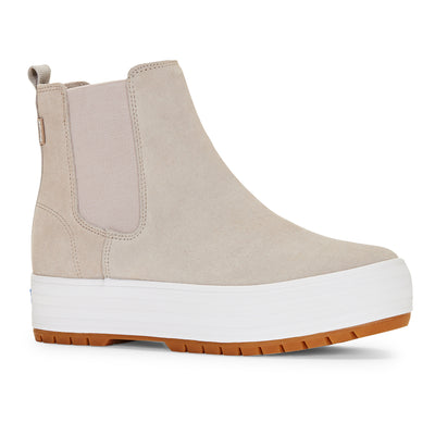 Women's The Platform Chelsea Lug Suede Taupe