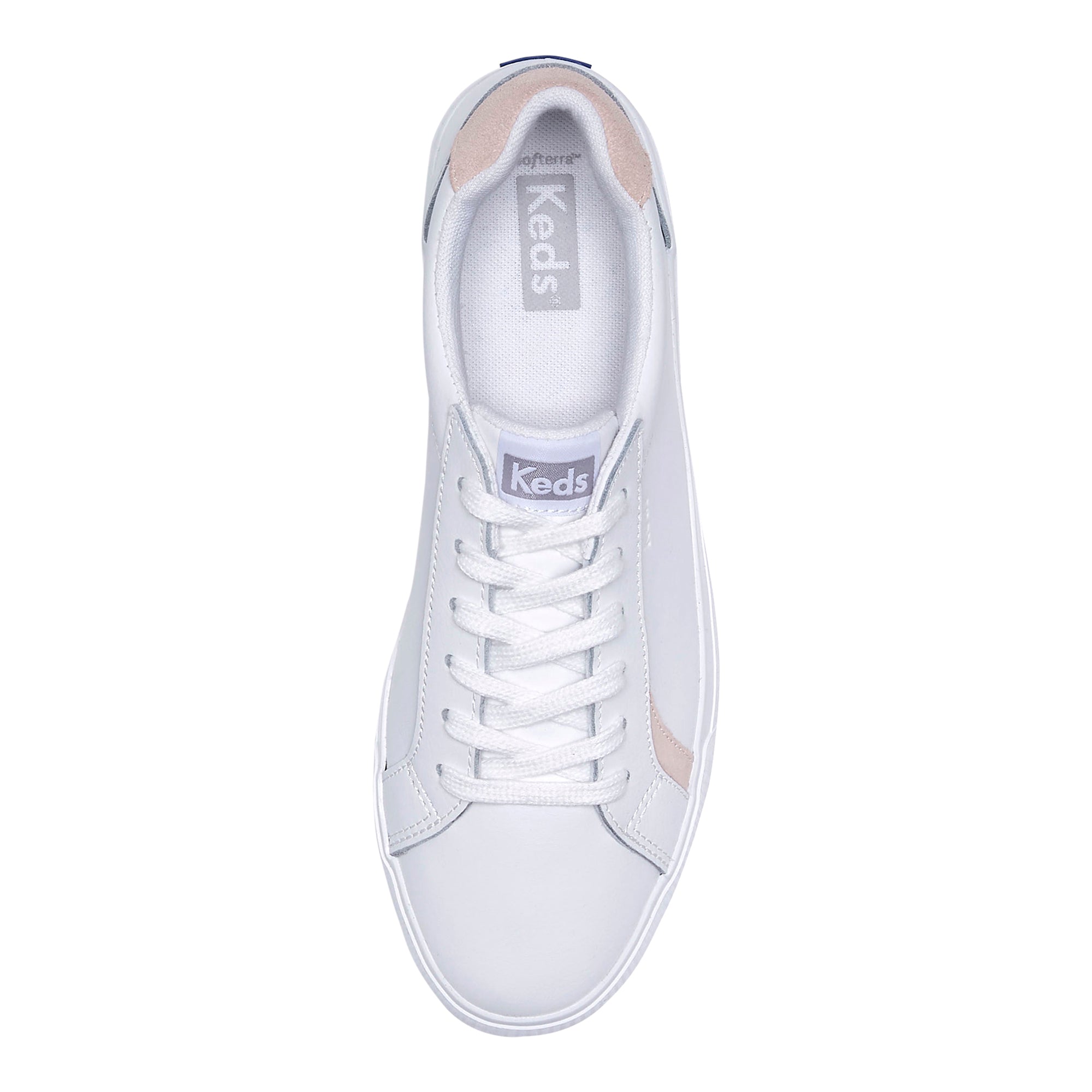 Women s Pursuit Leather White Blush Keds Australia