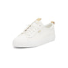 Women's Kickback Leather Metallic Pops - White