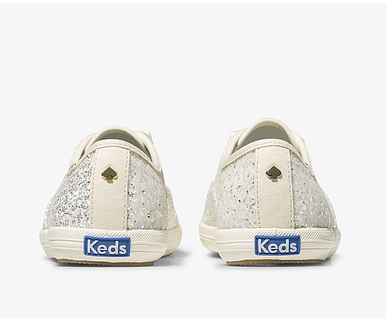 Women s Keds Kate spade newyork Champion Glitter Cream KEDS AUSTRALIA Keds Australia