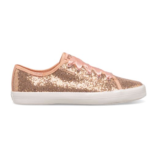 Rose fashion gold kids trainers