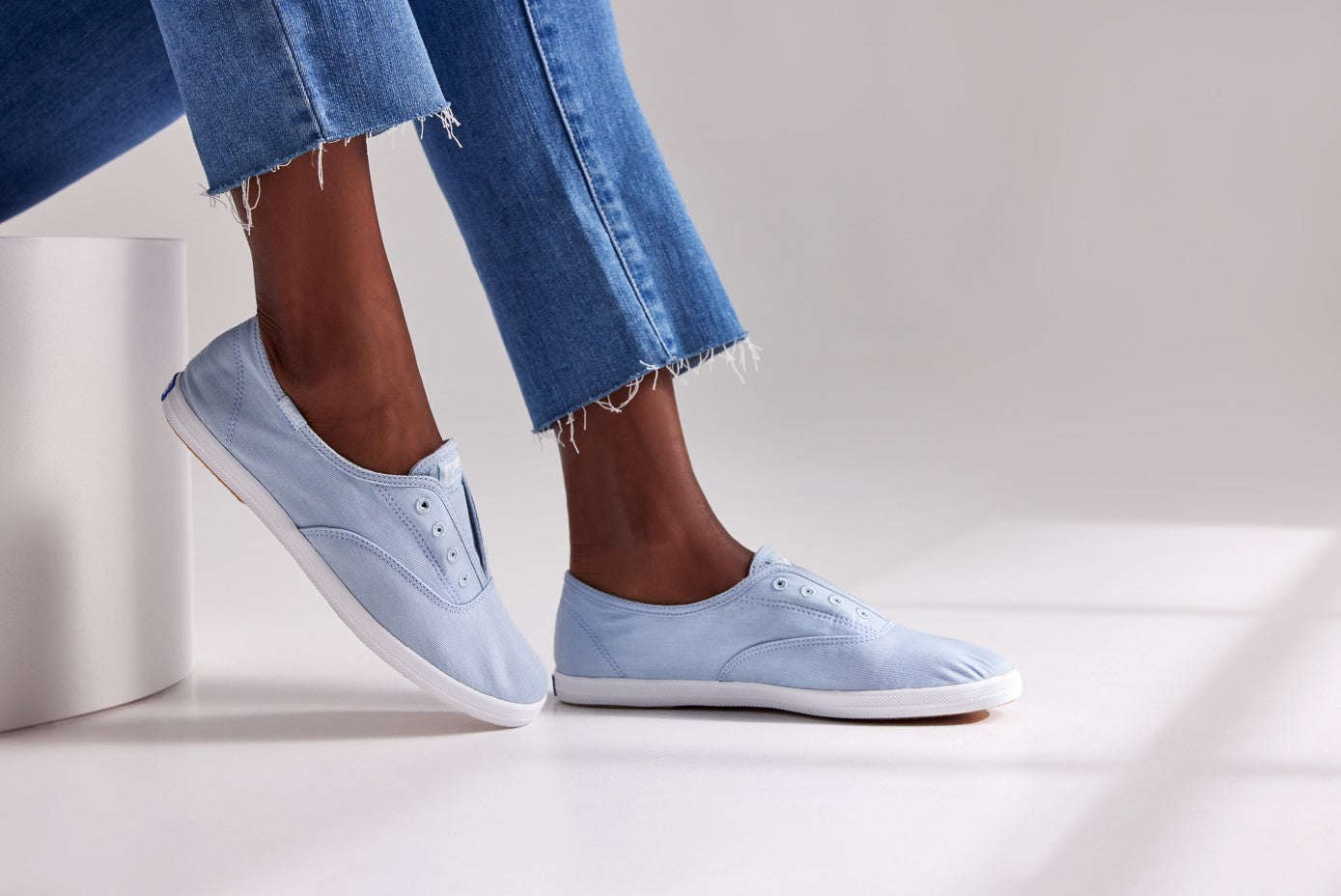 Blue and hotsell white keds