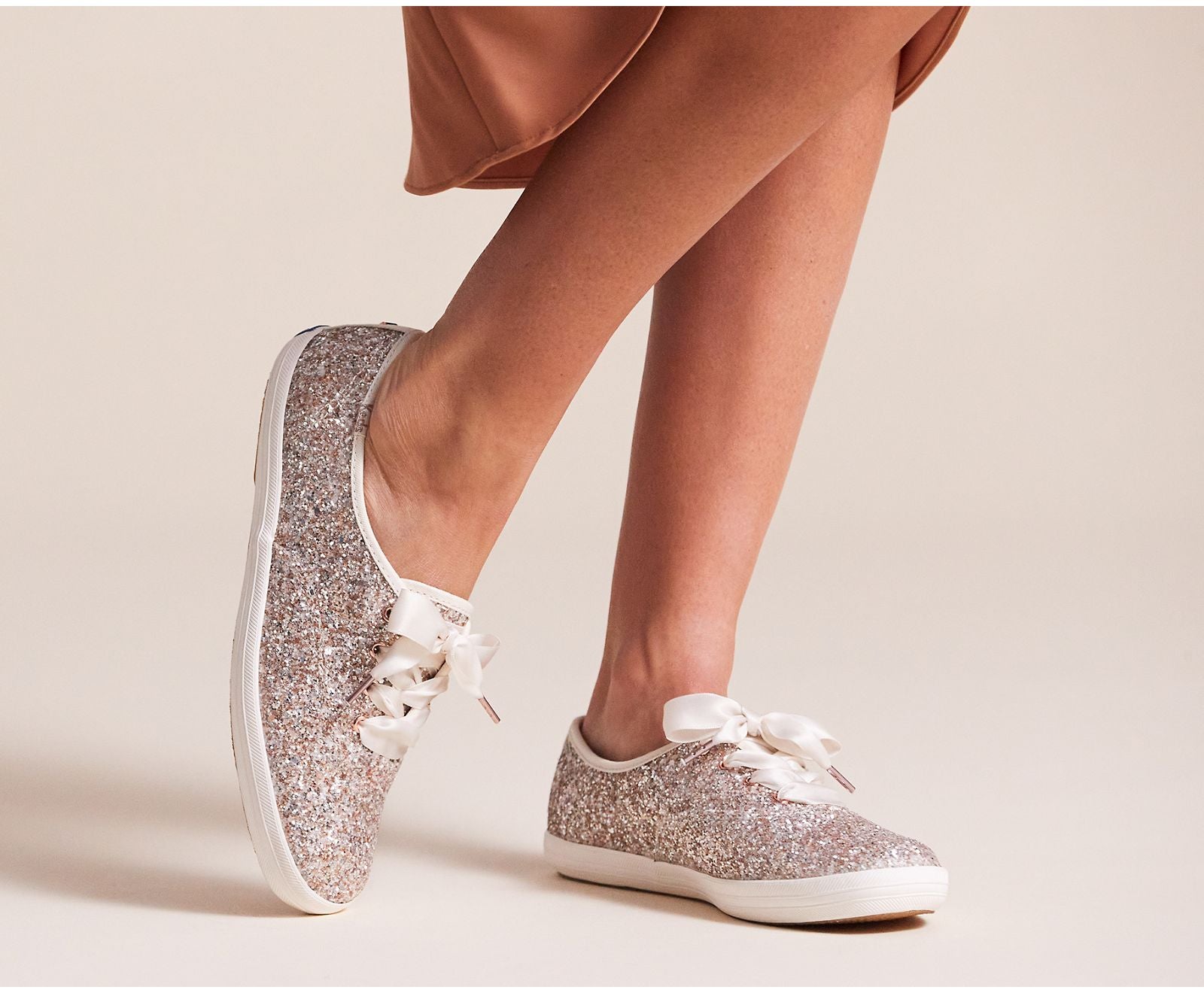 Kate spade glitter keds silver Clearance