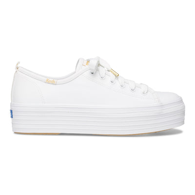 Women's Triple Up Leather White