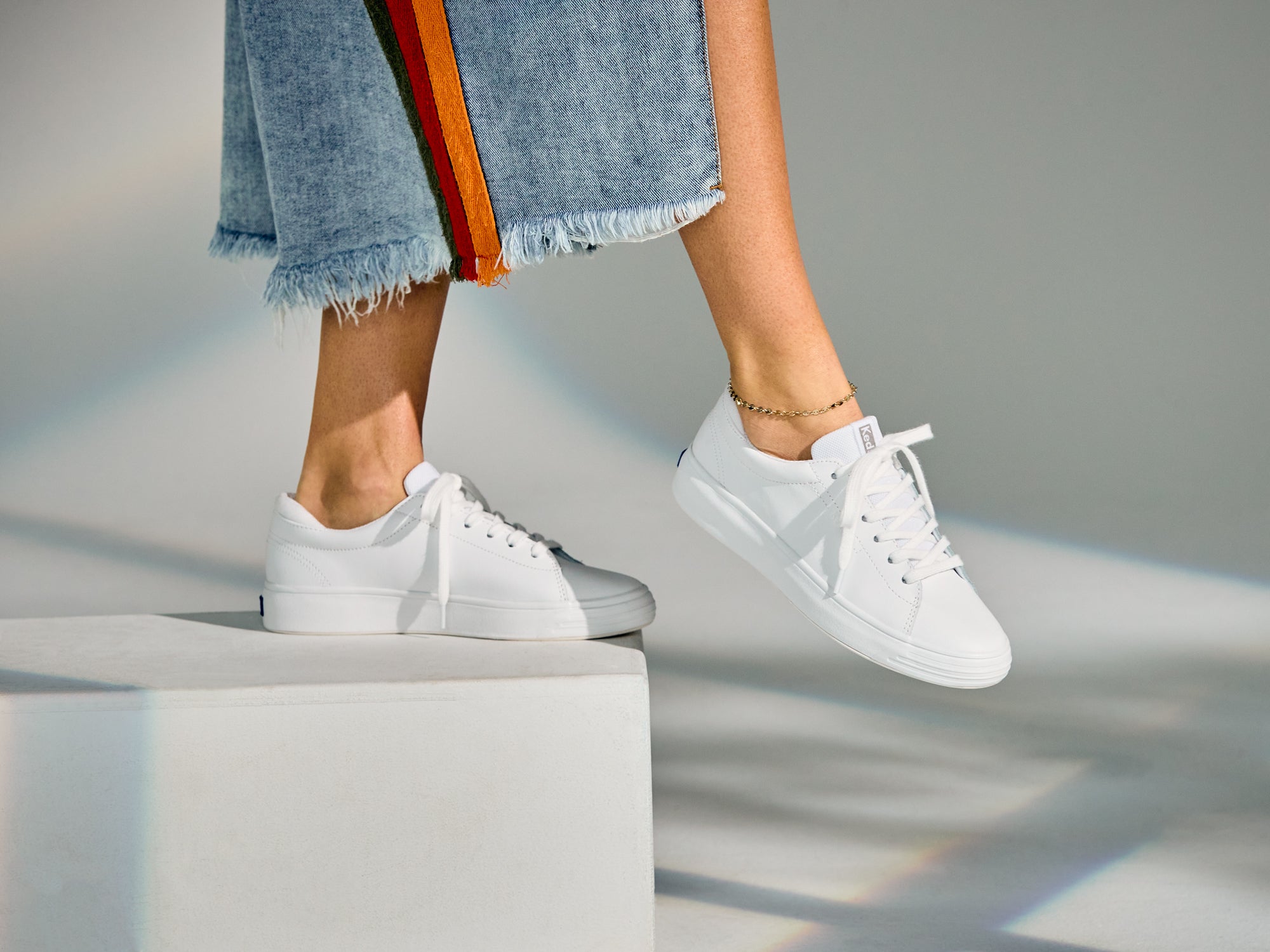 White leather keds fashion